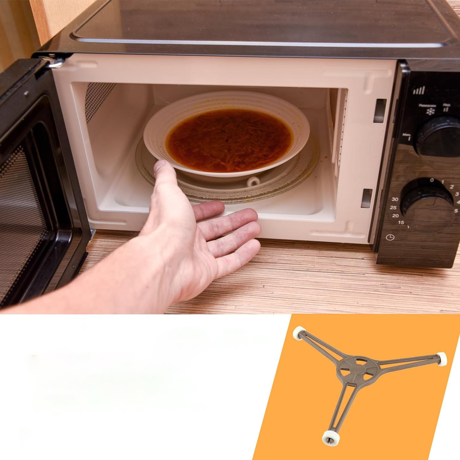 2 Pezzi Da 0,94 Accoppiatore per Giradischi a Microonde, Supporto per