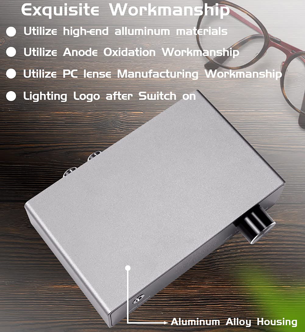 RSGK Dekoder audio DAC, zaawansowany stacjonarny konwerter cyfrowo-analogowy i wzmacniacz słuchawkowy, zasilany przez USB, odpowiedni do różnych urządzeń cyfrowych