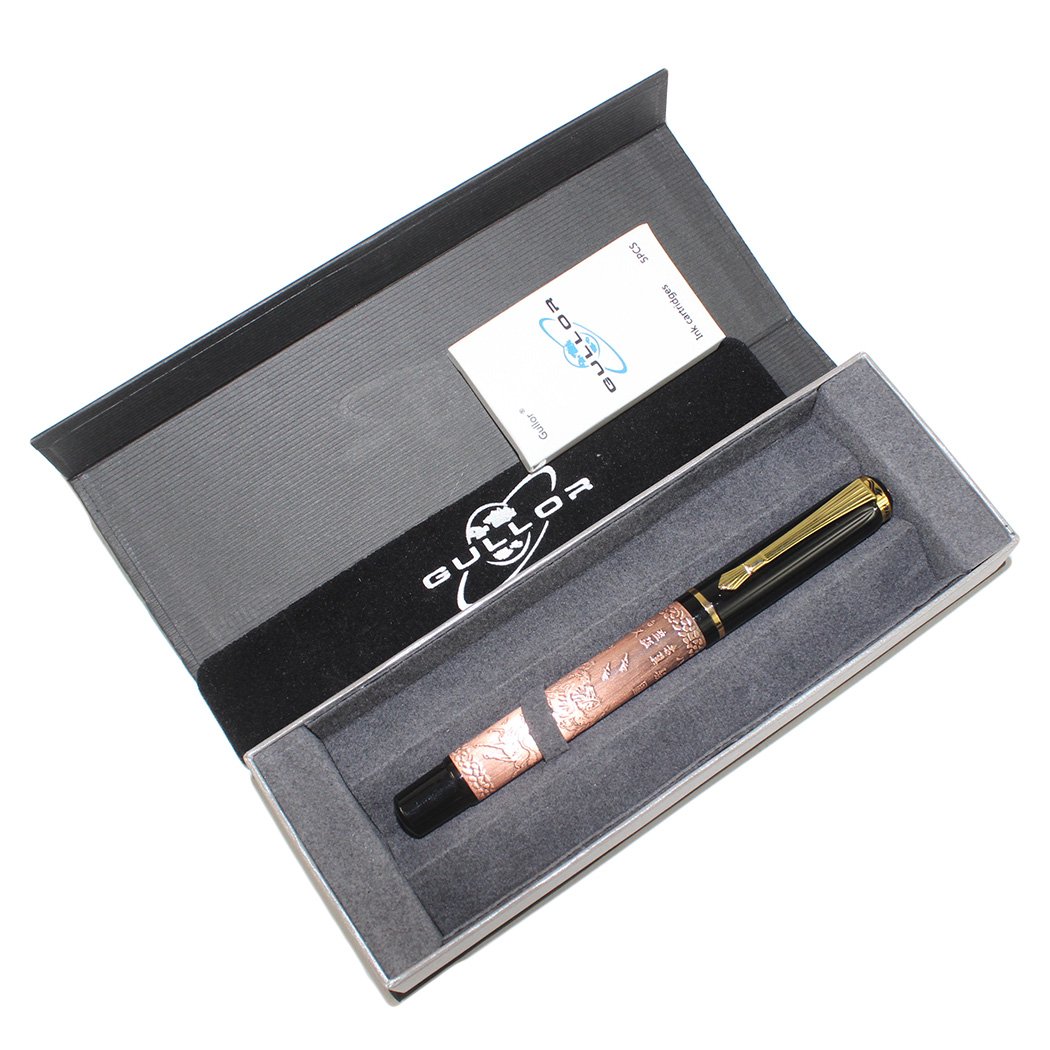 Gullor cinese Cavallo M Pennino Stilografica con Gift Box - Bronzo