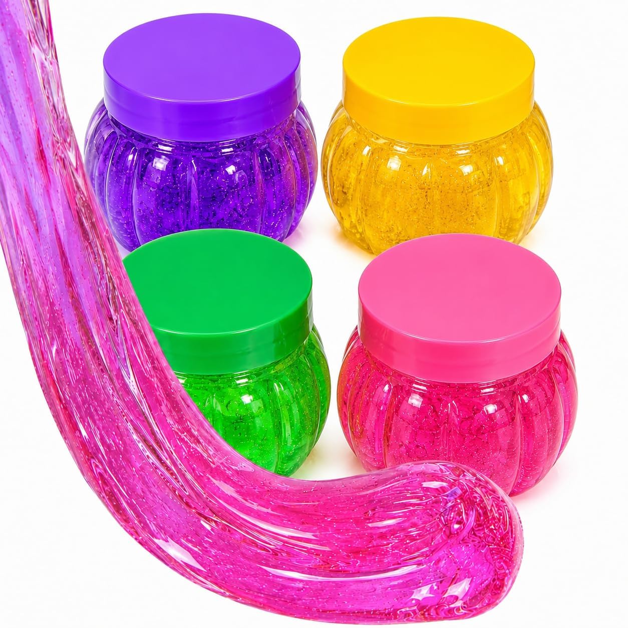 Zesto Slime (Pack of 4) Multicolor DIY Toy, Art kit Toys for Boys Girls Kids 3 to 10 Years (Matki Slime Set of 4)-image-12