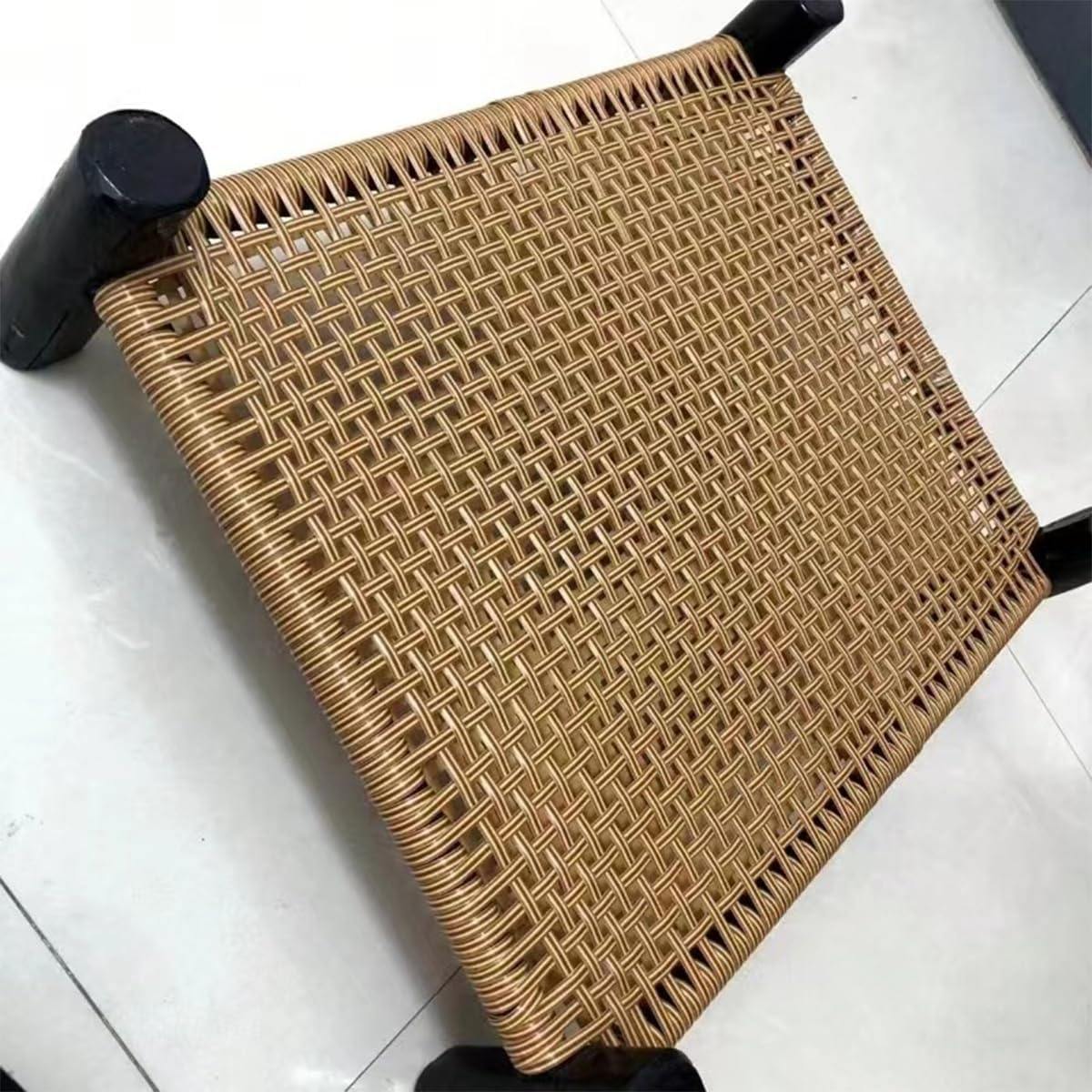 Queenbox 3.8mm 196.8ft Round Plastic Rattan Basket, Faux Wicker Repair Material for DIY Weaving Patio Furniture Sofa Chair Table, P06