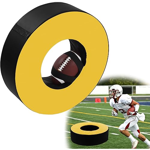 BALAPET Football Tackle Wheel with Straps, Football Tackle Ring for Youth,Football Tackle Dummies High Elastic Foam and Waterproof Leather for Football Practice