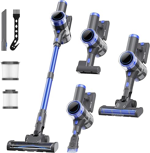 Cargador para aspiradora inalámbrica, 33 Kpa y 35 minutos para el hogar, carga de montaje en pared, aspiradora inalámbrica antienredos para