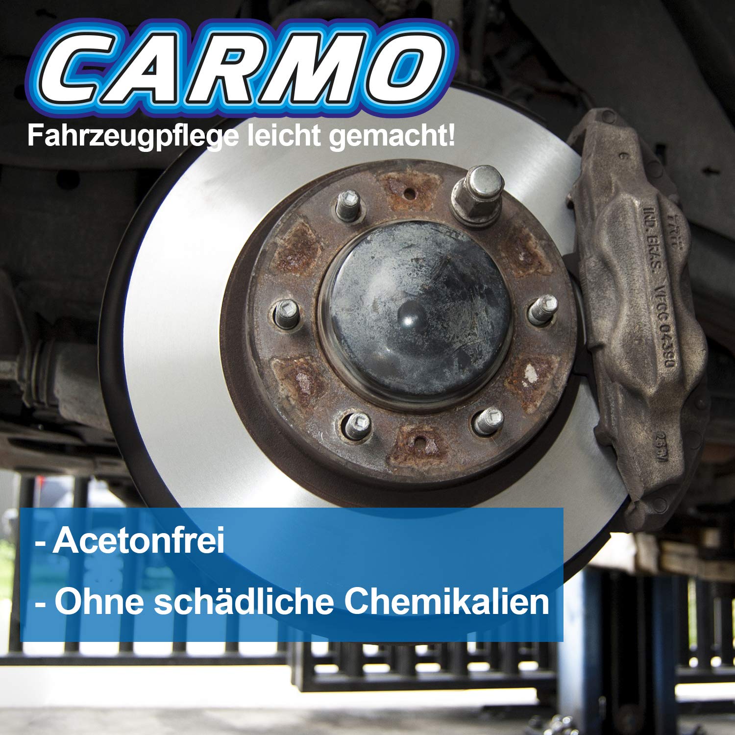 CARMO 12x Montagereiniger | Bremsenreiniger | Acetonfrei | Nicht korrosiv | Hohe Reinigungskraft | Entfernt Öle, Fette, Bremsstaub und eingebrannte Ablagerungen | 500 ml