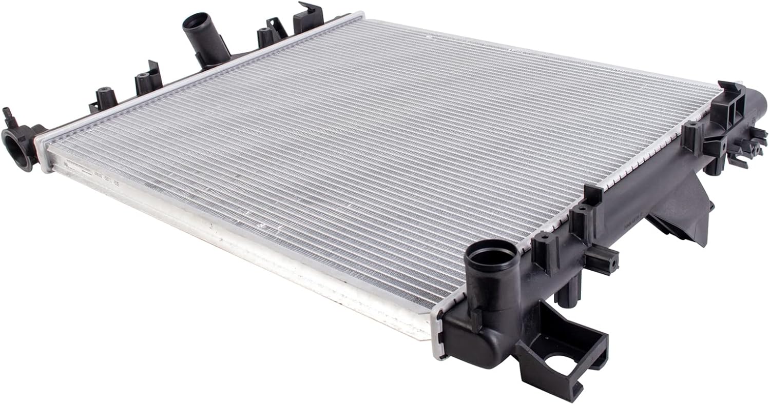 TRQ Radiator 1 Row Aluminum Core Compatible with 2007-2017 Jeep Wrangler JK