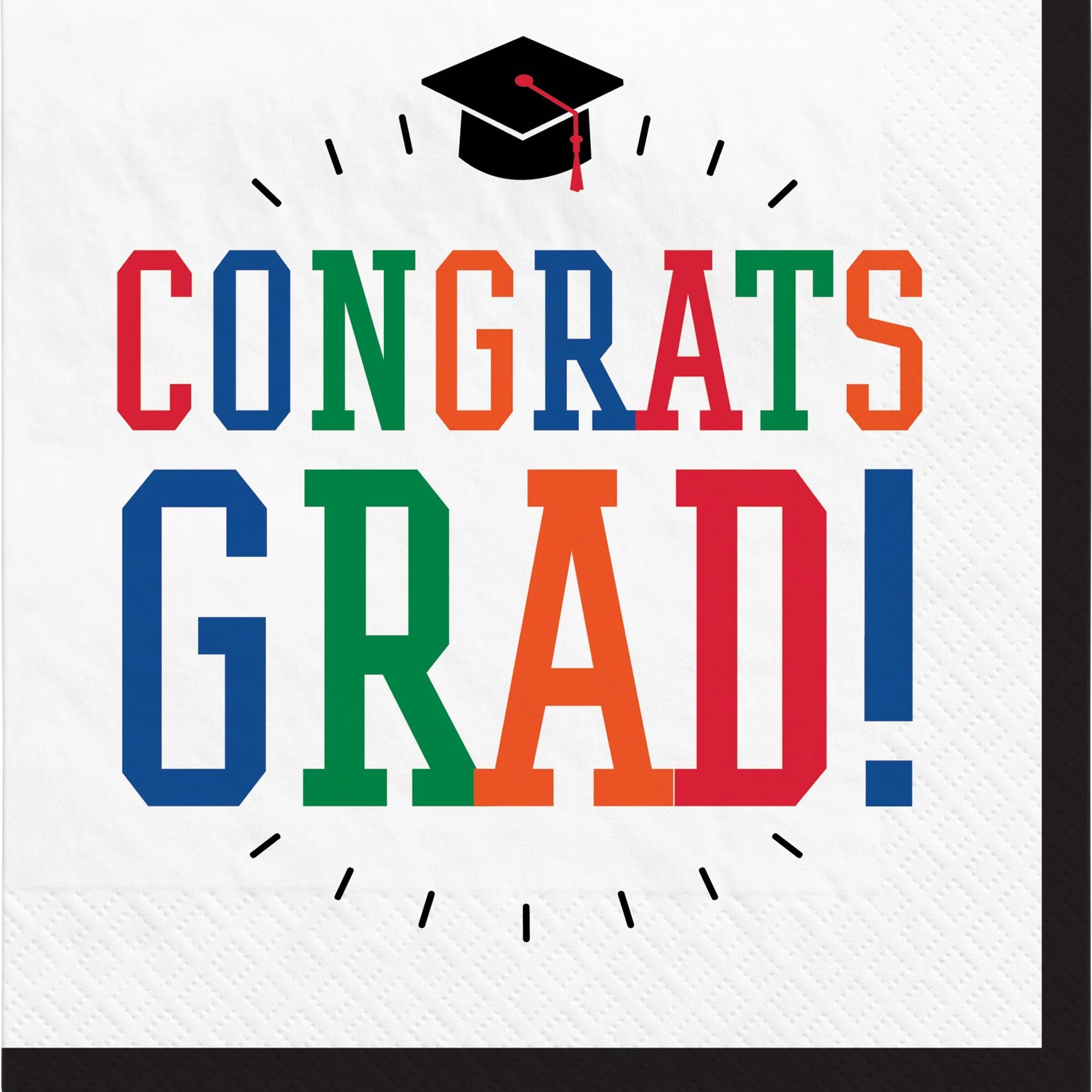 Premium Paper Graduation Luncheon Napkins - 6.5
