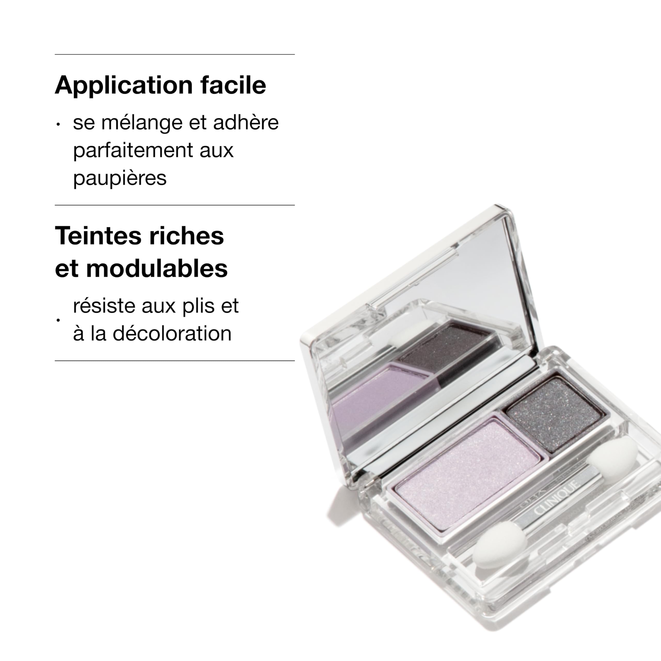 Clinique All About Shadow Palette Ombres à Paupières 2 couleurs | Tenue 8 heures, Convient aux yeux sensibles