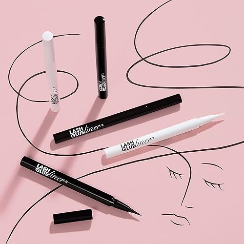 Miniatura 4 de KISS Clear Lash GLUEliner, Felt-Tip Eyelash Adhesive, Clear Matte Finish, Foolproof Application, Easy Touch-Up, 0.02 Oz. (Pack of 2)