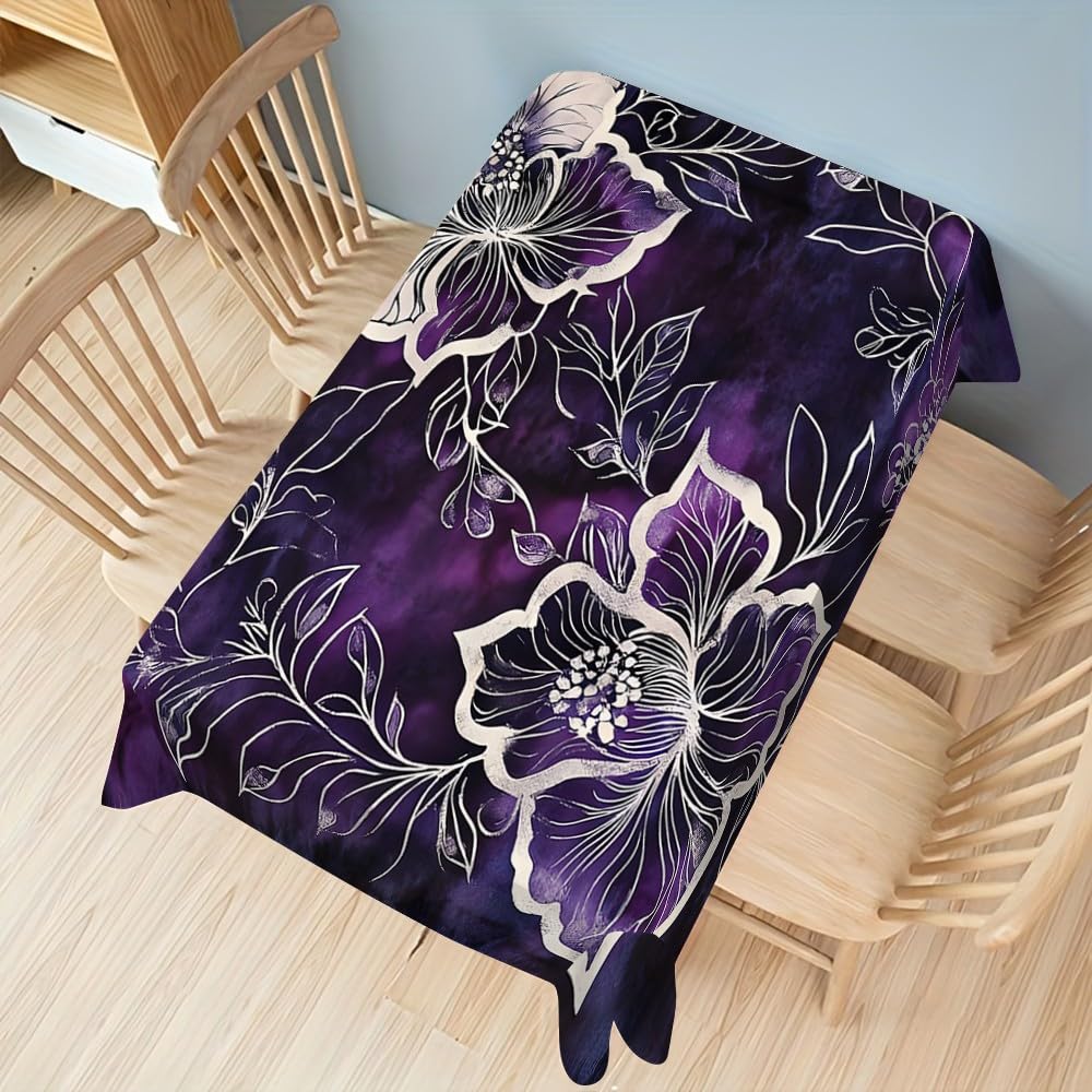 Hibiskus Tischdecke Abwaschbar Rechteckig 240 x 140 cm
