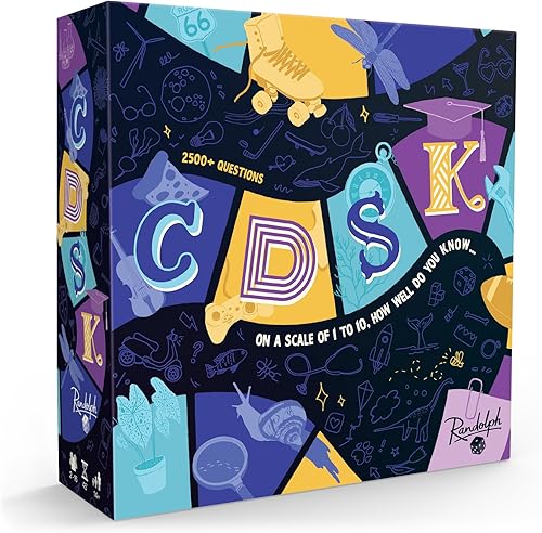 Randolph CDSK | Juego de fiesta y equipo de trivia | Edades 14+ | 2 a 16 jugadores | 45 minutos