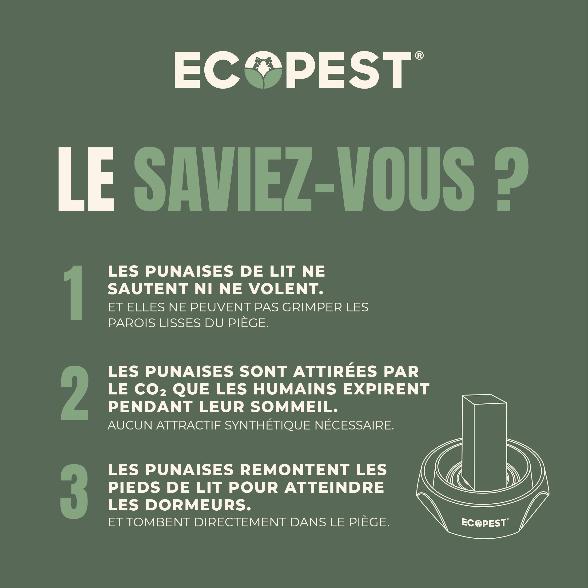 Intercepteurs de Punaises de Lit – Lot de 8 | Bed Bug Blocker (Pro) Pièges Intercepteurs (Blancs) | Piège à Insectes, Dispositif de Contrôle, et Détecteur pour Pieds de Lit