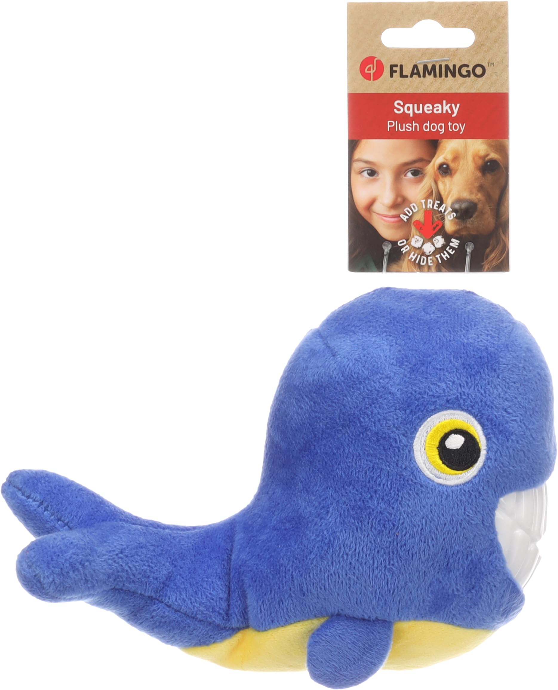 Flamingo TOY GEBLA WHALE BLUE 12,5x21x12CM