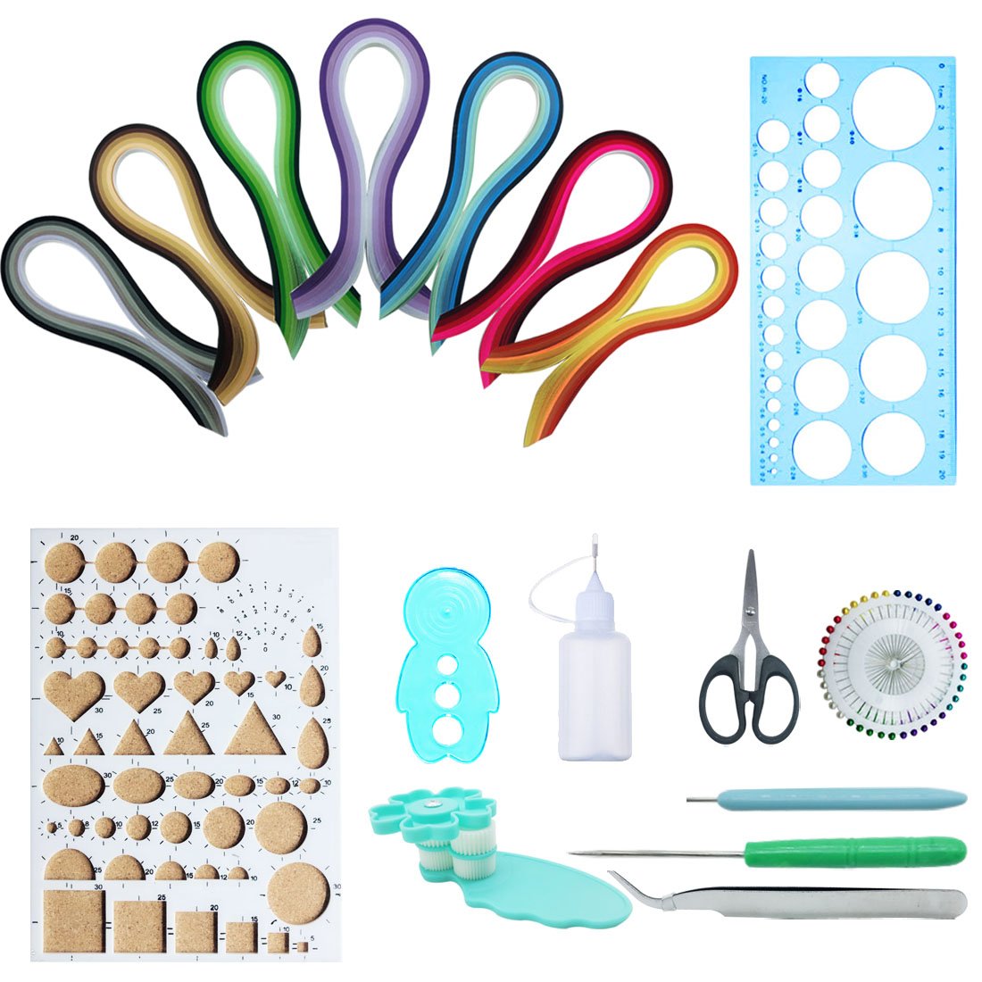 Bandes de papier de quilling et outils pour réussir vos DIY facilement