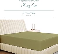 Vista 80 de Carressa Linen Sábana bajera ajustable 100% algodón tamaño King – Sábana bajera de 800 hilos King de algodón, lujosamente suave, refrescante