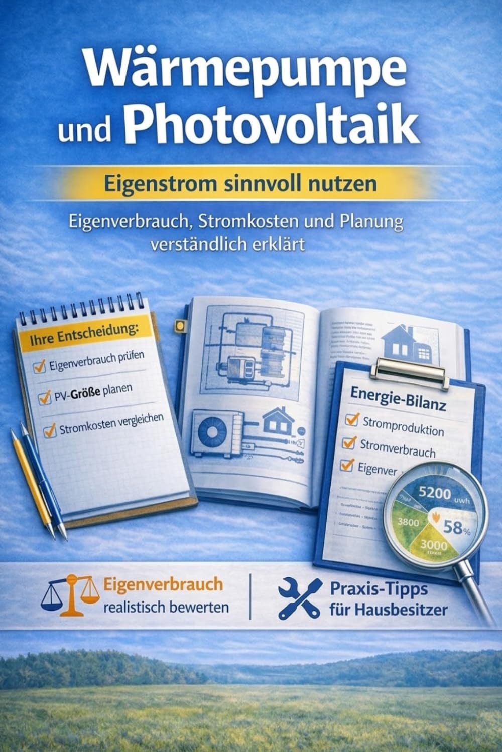 Wärmepumpe und Photovoltaik: Eigenstrom sinnvoll nutzen – Eigenverbrauch, Stromkosten und Planung verständlich erklärt (Praxisratgeber Wärmepumpen)
