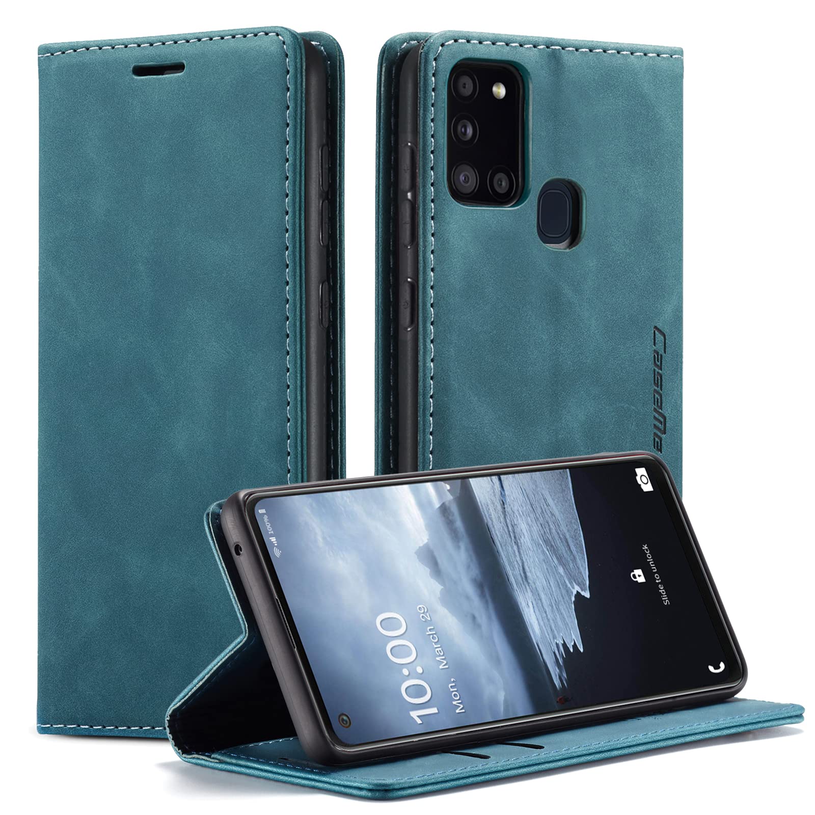 GerlWorld Leder Klapphülle für Samsung