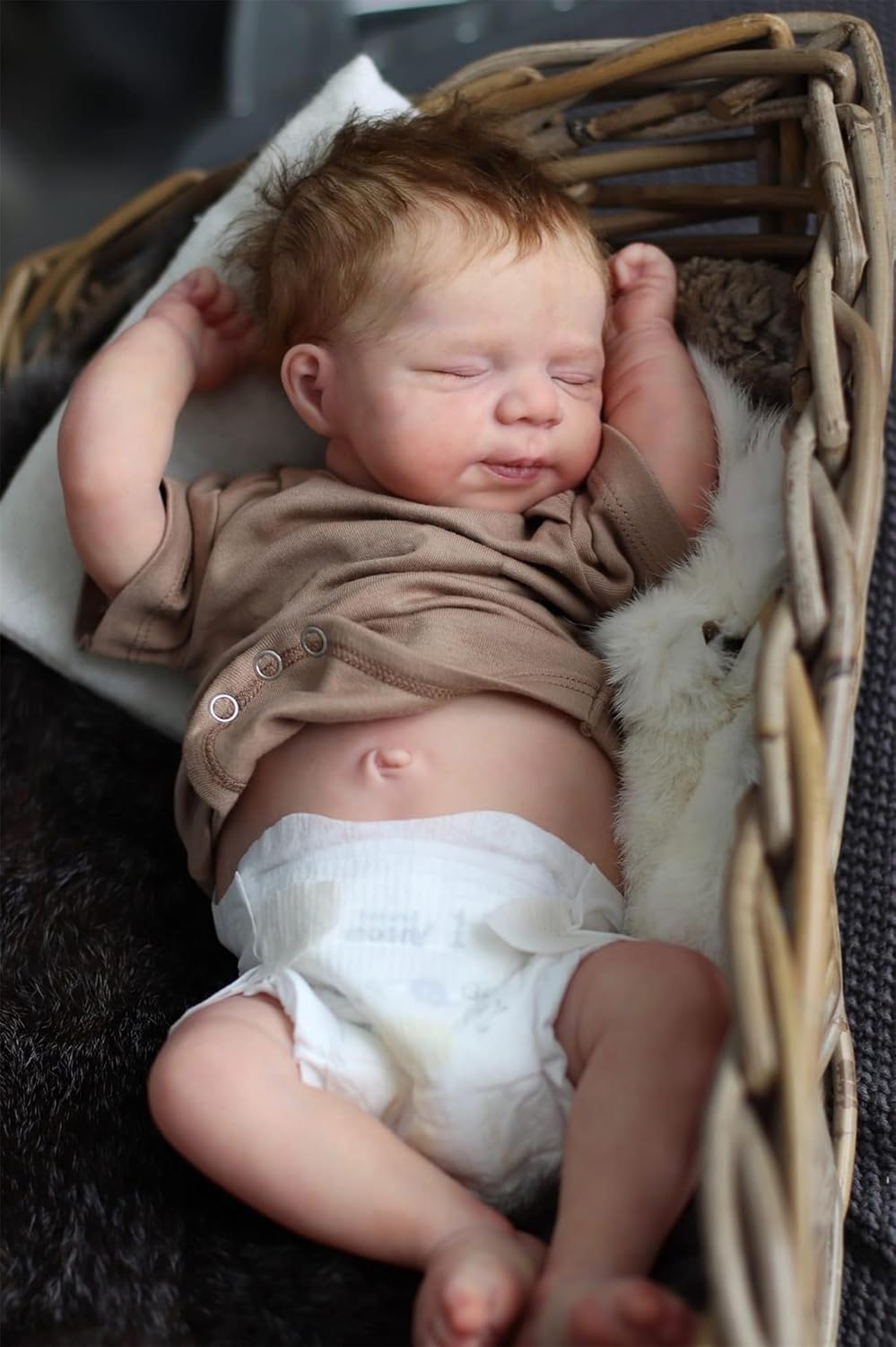 Lifelike Reborn Baby Dolls Boy Full Body Silicone Washable 18 Inch Soft Realistic Newborn Baby Doll Sleeping Baby Doll Boy Poseable Reborn Doll Toys Set Gift fo Kids Age 3+ Girls