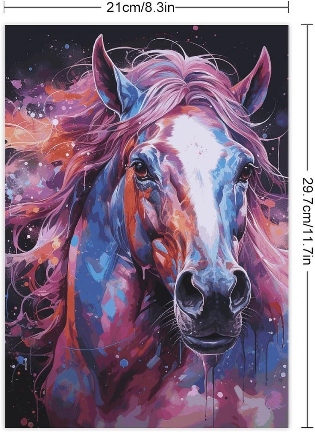 Cute Stickers Waterproof Funny Dreamy Horse Stickers for Water Bottles Laptop Decor