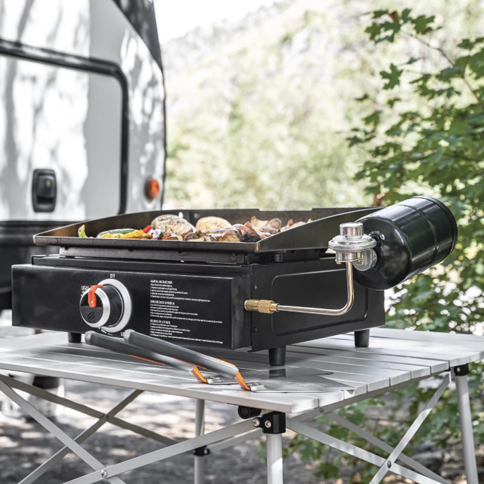 Gas Griddle Blackstone 22 Tabletop Griddle Propane Adapter