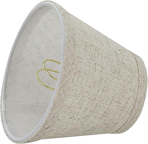 Miniatura 4 de Aspen Creative 32063-5A - Juego de pantallas de lámpara con clip con forma de imperio pequeño (paquete de 5), diseño de transición en beige, 5