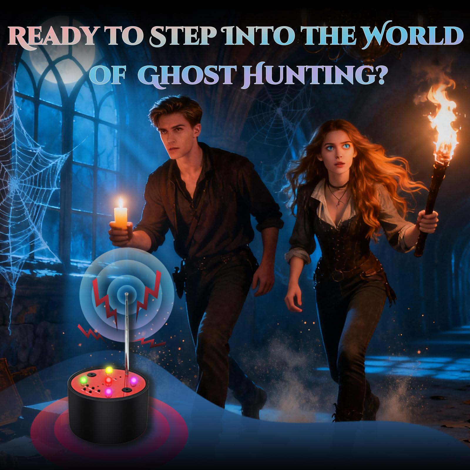 Attrezzatura da caccia fantasma, briidea Paranormal Detection Tool Kit con maggiore sensibilità e rilevamento della deviazione della temperatura, progettato per esplorazioni di Halloween e