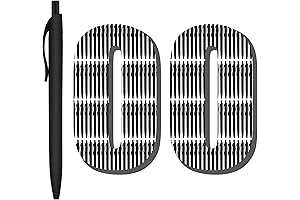 100 Pack Black Ballpoint Pens for Seamless Writing