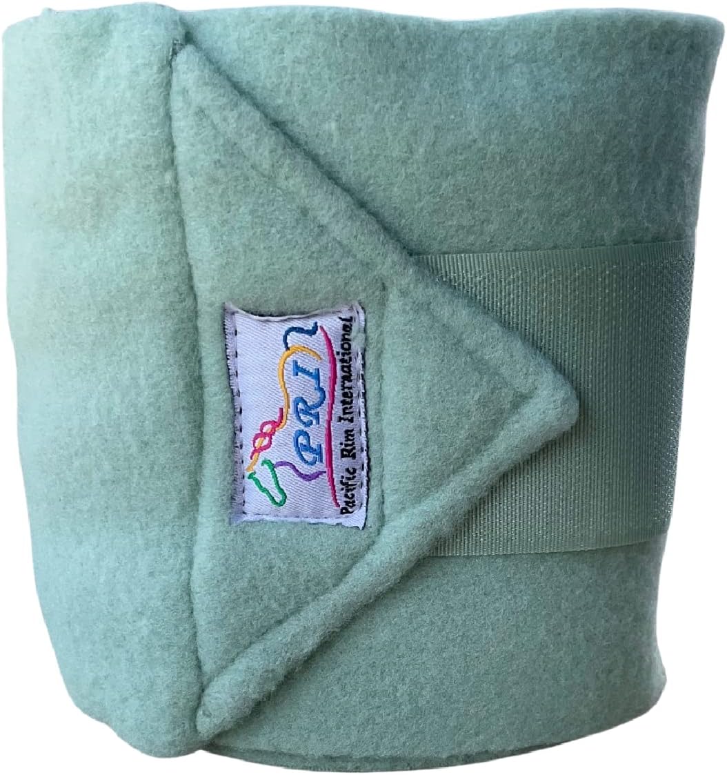 Set of Four Fleece Polo Wraps, Burgundy/Maroon, Horse Size : Pet Supplies