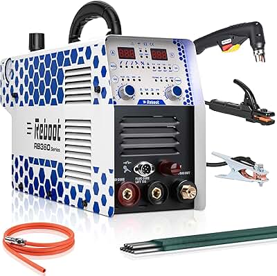 Reboot Soldadora y Cortadora Plasma 7 en 1, Doble Voltaje 120/240V, Corte hasta 16mm, MMA/MIG/TIG Lift/Puntos/Aluminio – Para Taller