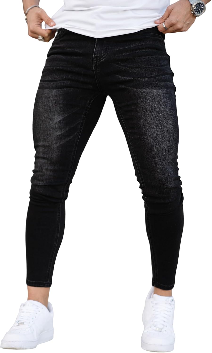 GINGTTO Mens Skinny Jeans Stretch Denim Jeans for Men