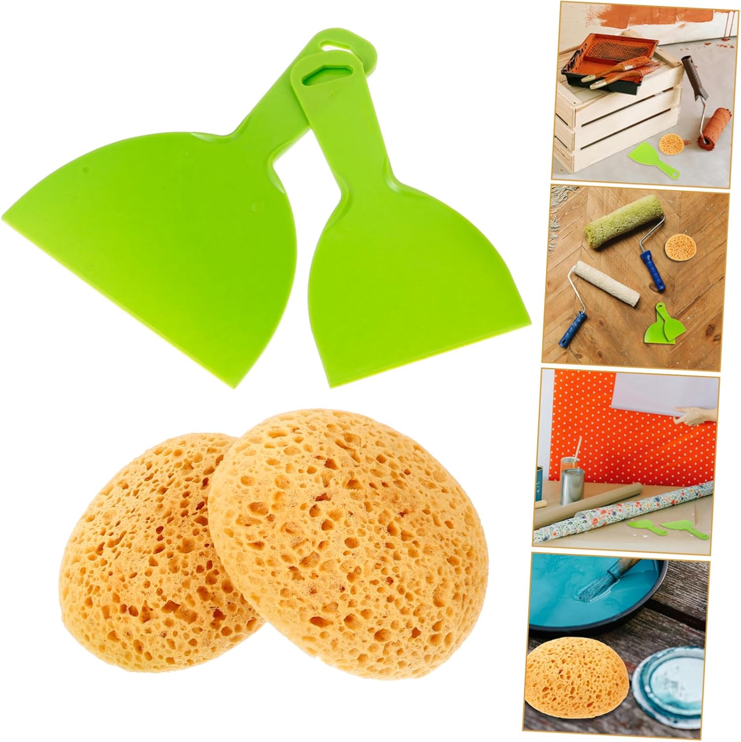ARTIBETTER 10pcs Texture Sponge for Painting Drywall Ceiling Patch Repair Kit Wall Texture Sponge