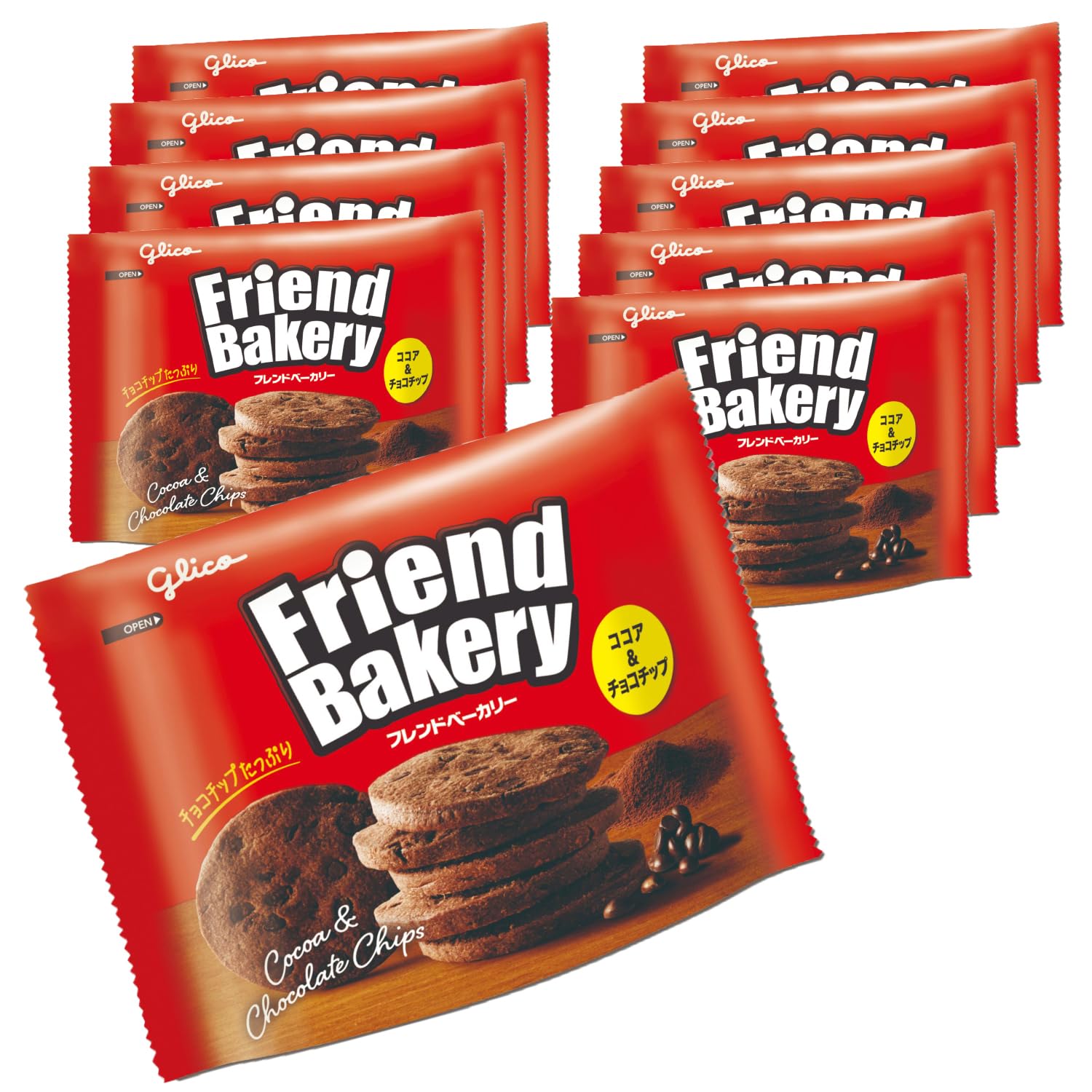 Amazon.co.jp: フレンドベーカリー ココア&チョコチップ 48g×10個