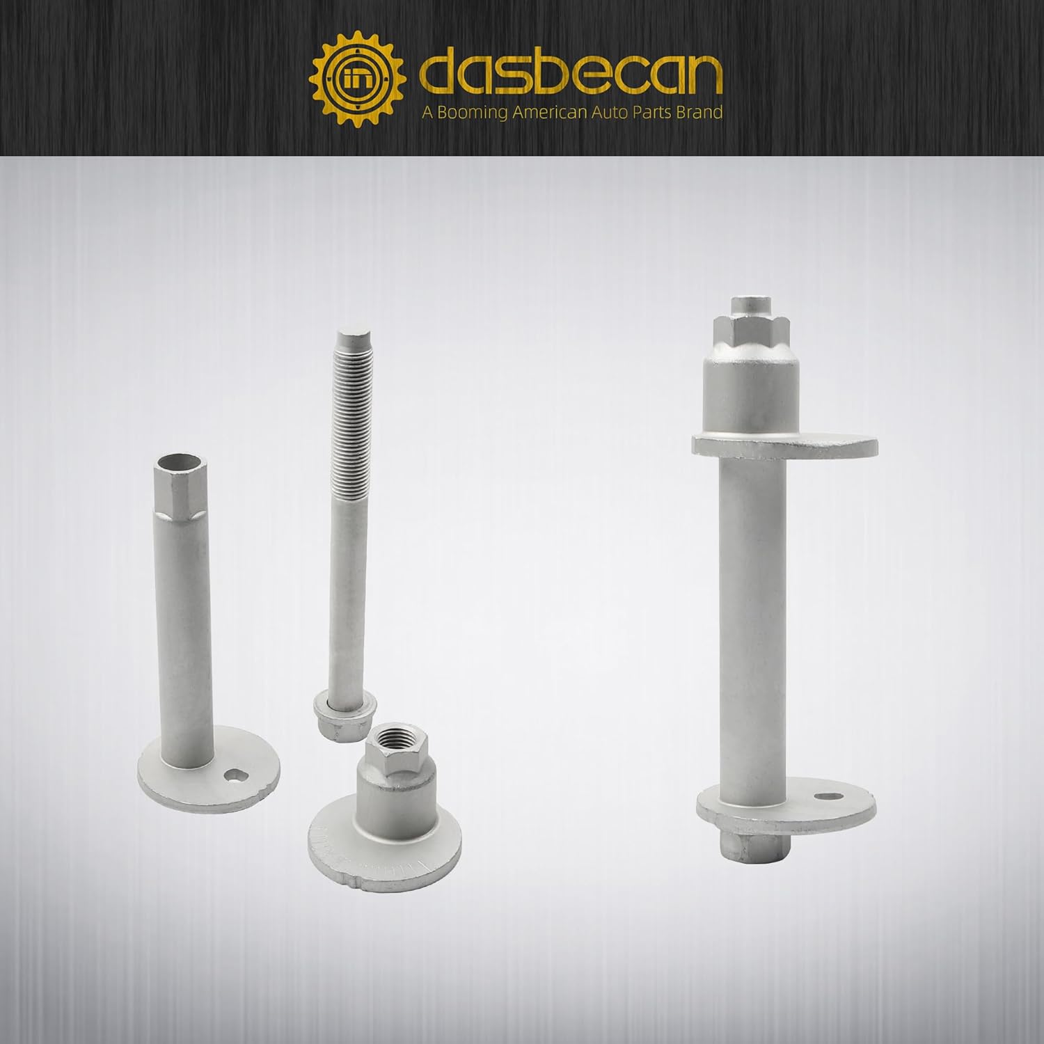 Dasbecan Lower Control Arm Cam Bolts Kit Compatible with Toyota Tundra Sequoia 2000-2007, Front Alignment Camber Toe Adjustment Bolts Replaces# 4840934020 4840934030,2 Pack for Both Side