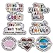 You Are More Loved Than You Know. Colorful Letter Enamel Lapel Pin Cute Brooch Badge Accessories