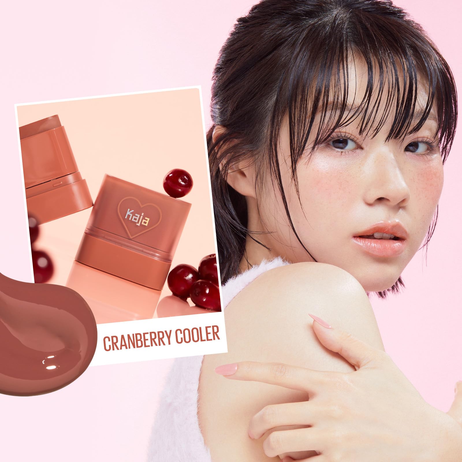 Amazon.com : KAJA Cheek & Lip - Dewy Bar 05 Cranberry Cooler