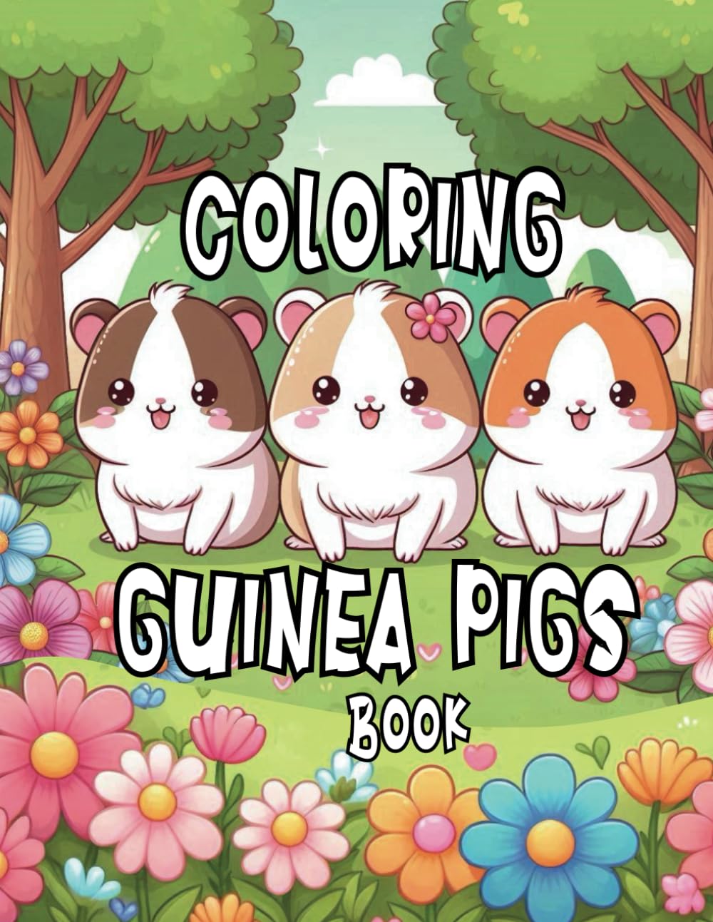 Guinea Pig Coloring Adventures: Whimsical World of Cuteness!: Piggy Palette: Coloring Fun with Guinea Pigs