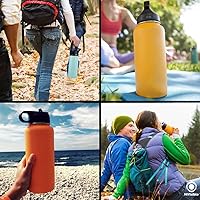 Vista 4 de Hydro Flask - Paquete de 6 popotes de repuesto, compatible con botellas de 32 onzas, 40 onzas y 64 onzas