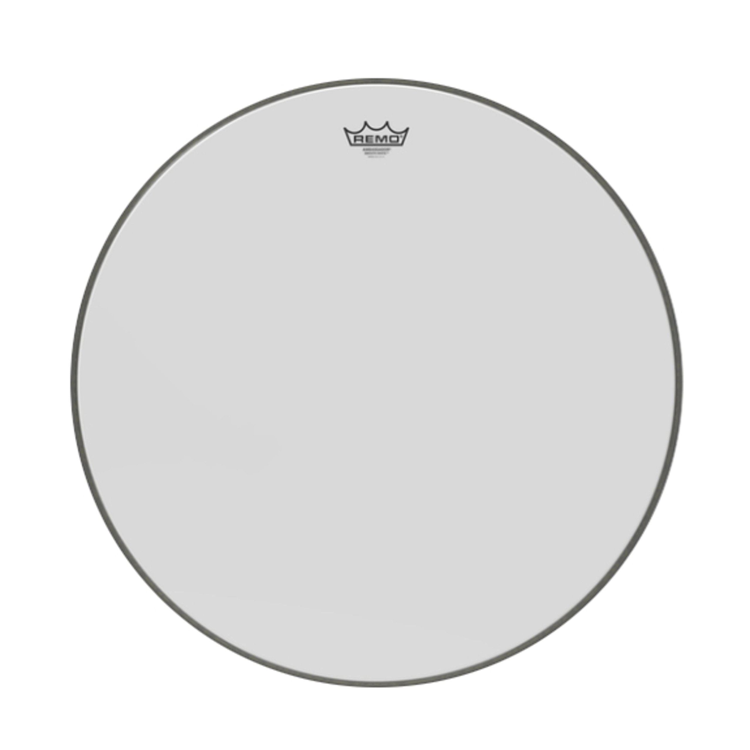 Remo BR-1224-00 Ambassador Smooth White 24 inch Bass Drumhead