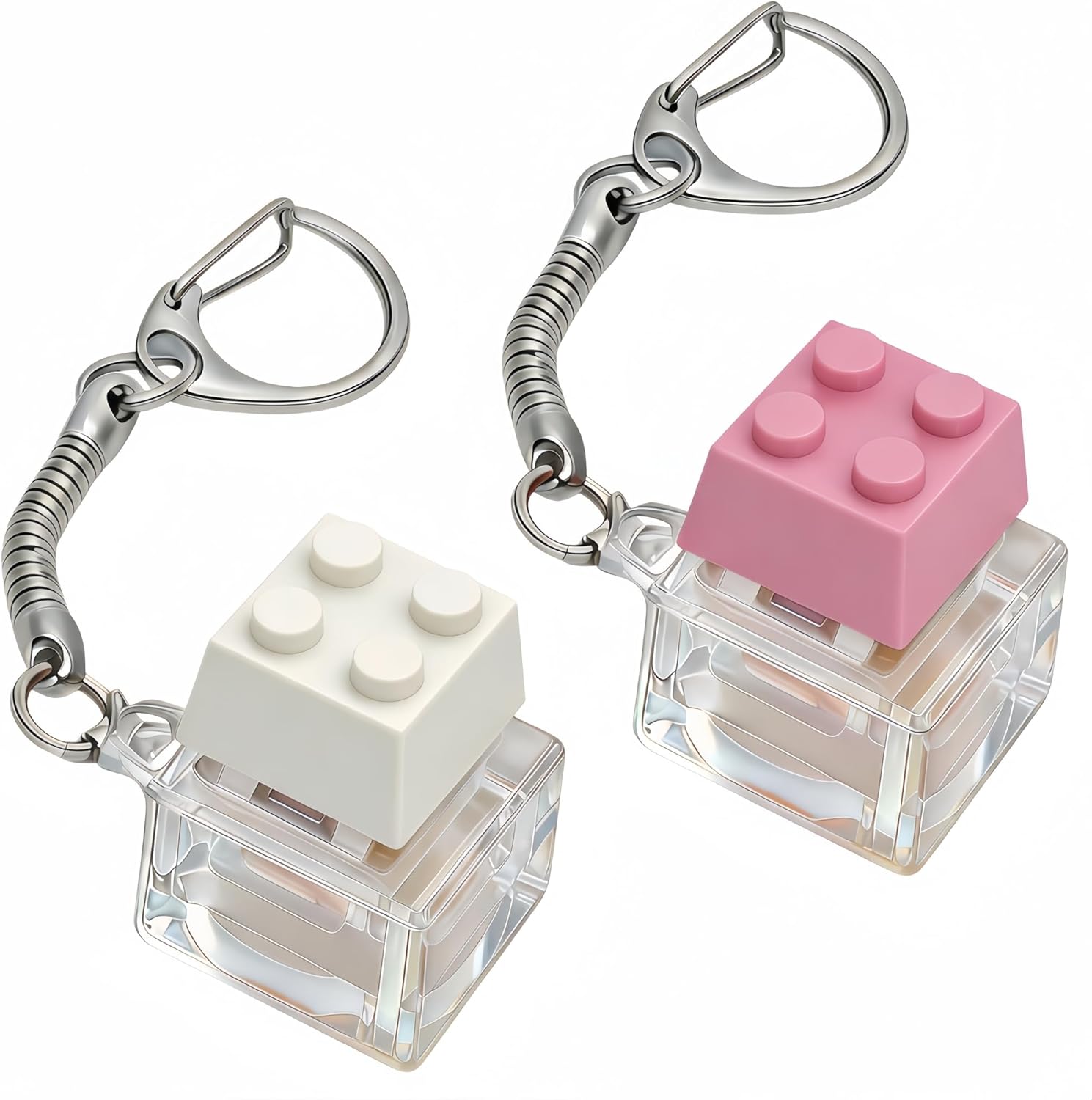 Studded Brick Keyboard Fidget Toy,Keyboard Clicker Fidget Toys for Adults, Relieve Stress and Anxiety, Keychain Accessories, Easy to Carry, Creative Gifts for Family and Friends (Duo)