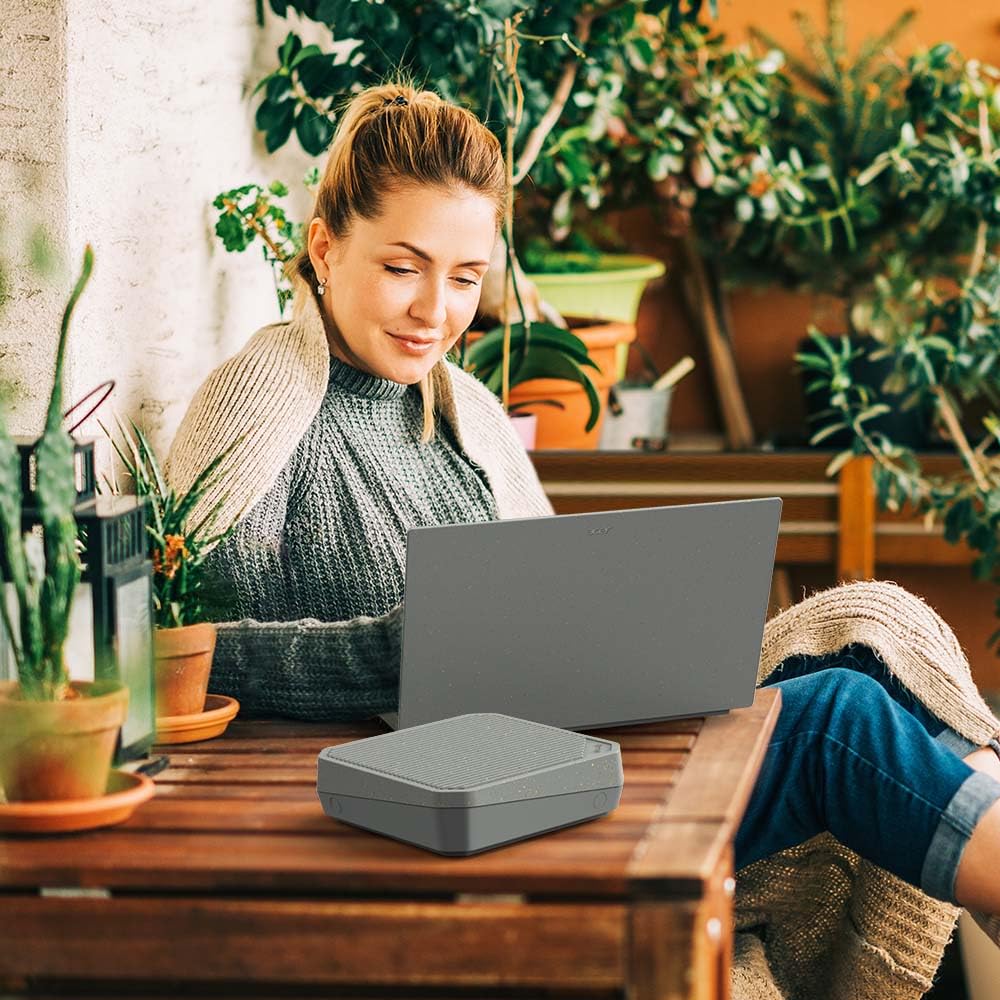 Acer Connect Vero W6m Wi-Fi 6E Mesh Router | Tri Band AXE7800 (2,4 GHz/5 GHz/6 GHz) | Velocità Gigabit (fino a 7,8 Gbps) | Connettività ottimizzata per PC o console | 30% riciclato post-consumo