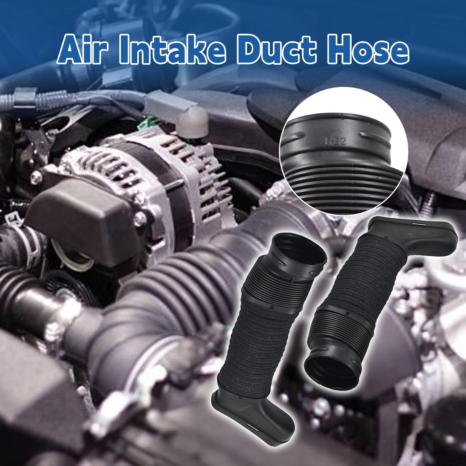 Silscvtt Pair Left and Right Side Air Intake Duct Hose 2720903682 Replacement for Mercedes W204 C300 C350 E350 2008-2014 2720903582