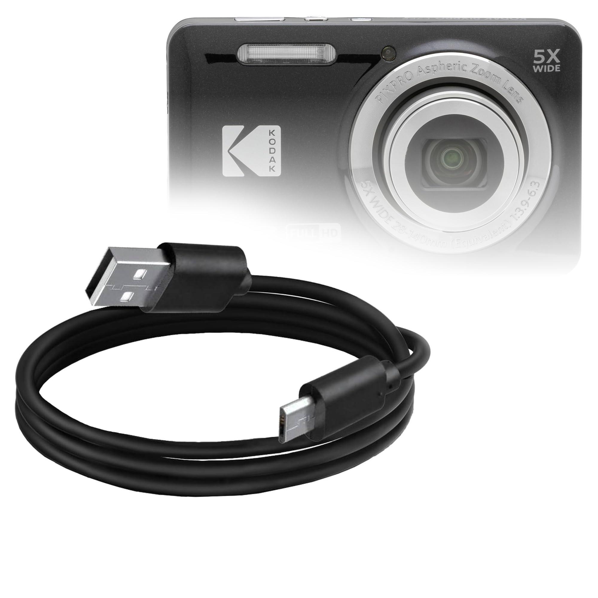Amazon.com: BoxWave Cable Compatible with Kodak PIXPRO FZ55