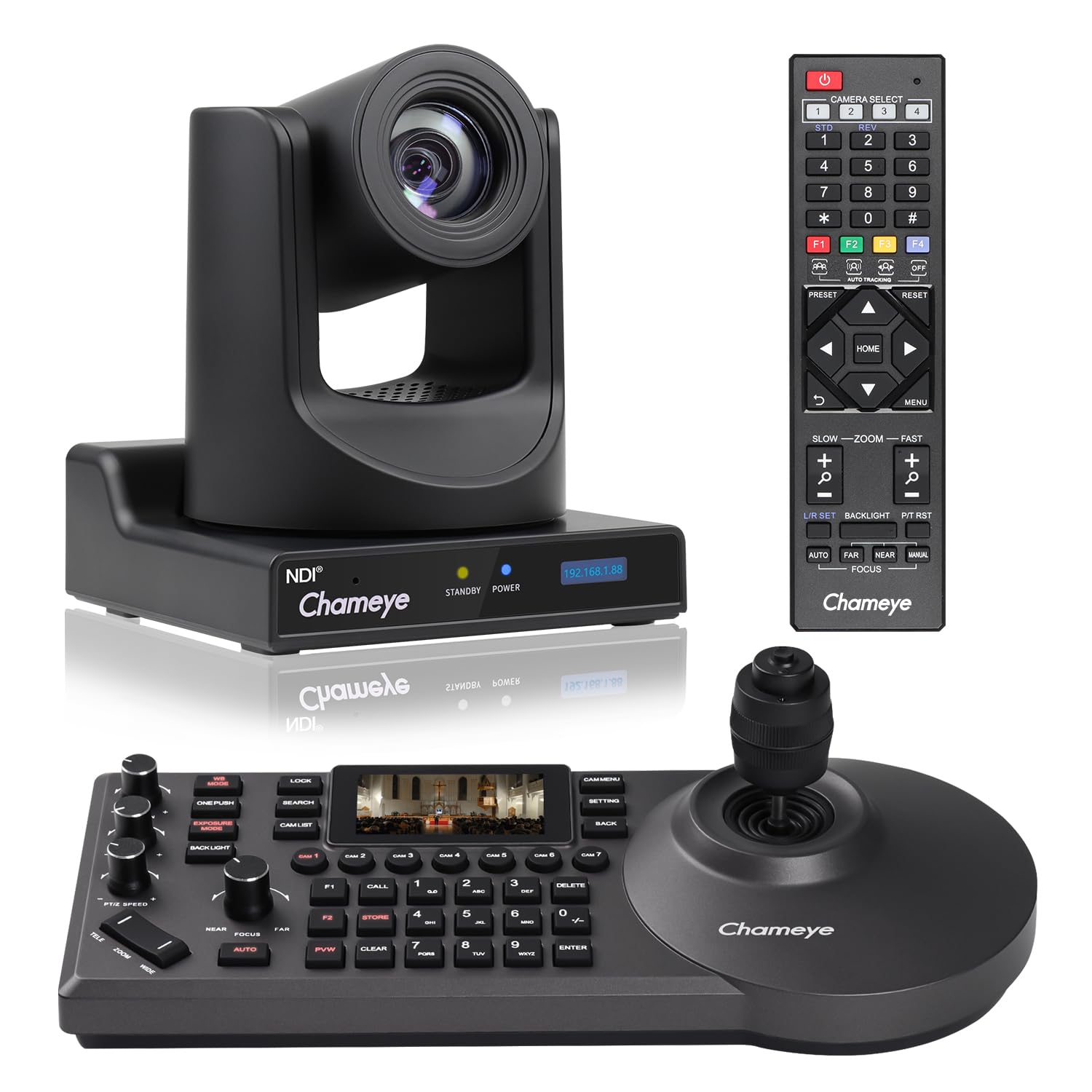 Amazon.com: Chameye NDI PTZ Camera Bundle AI Auto-Tracking (NDI 6
