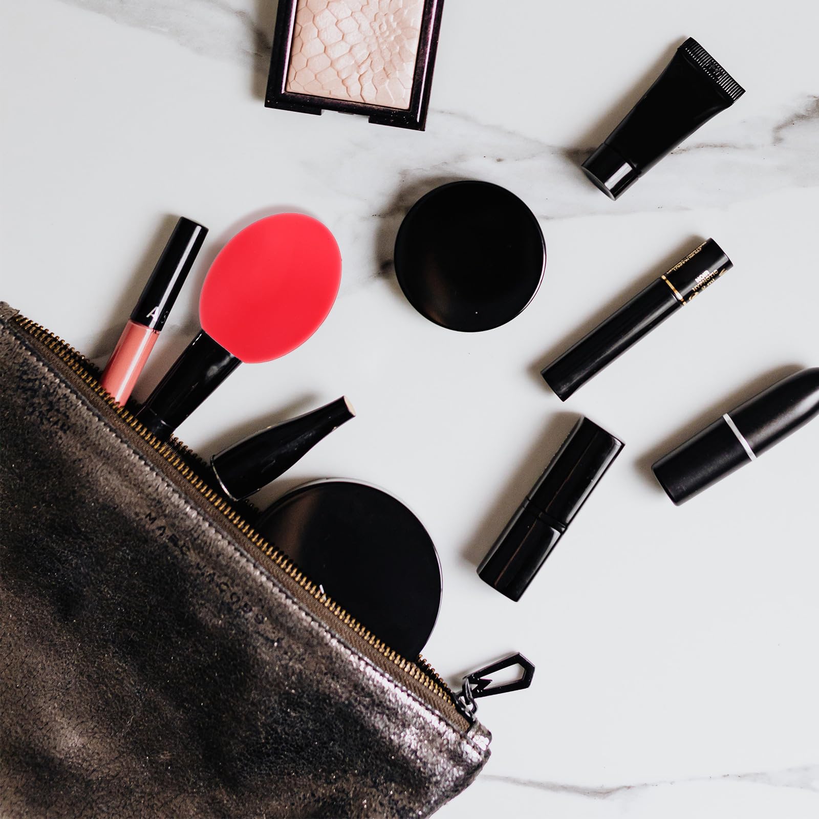 Estuche para Proteger Pinceles 9 de Silicona Reutilizables para Brochas de Maquillaje y Mantenerlos en Casa o Viaje