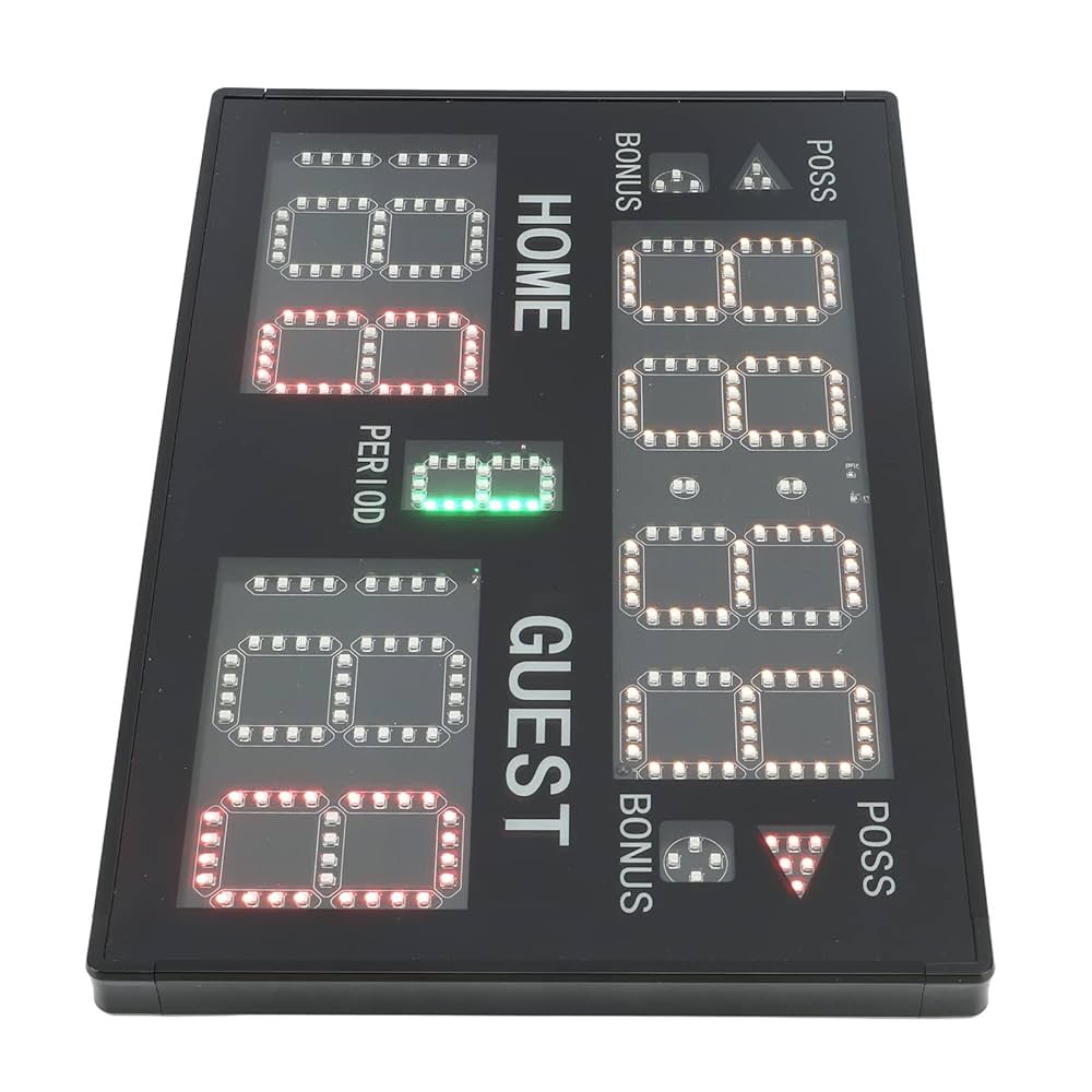 OSTsauY 電子スコアボード LEDスコアボードはブザー付きの電子