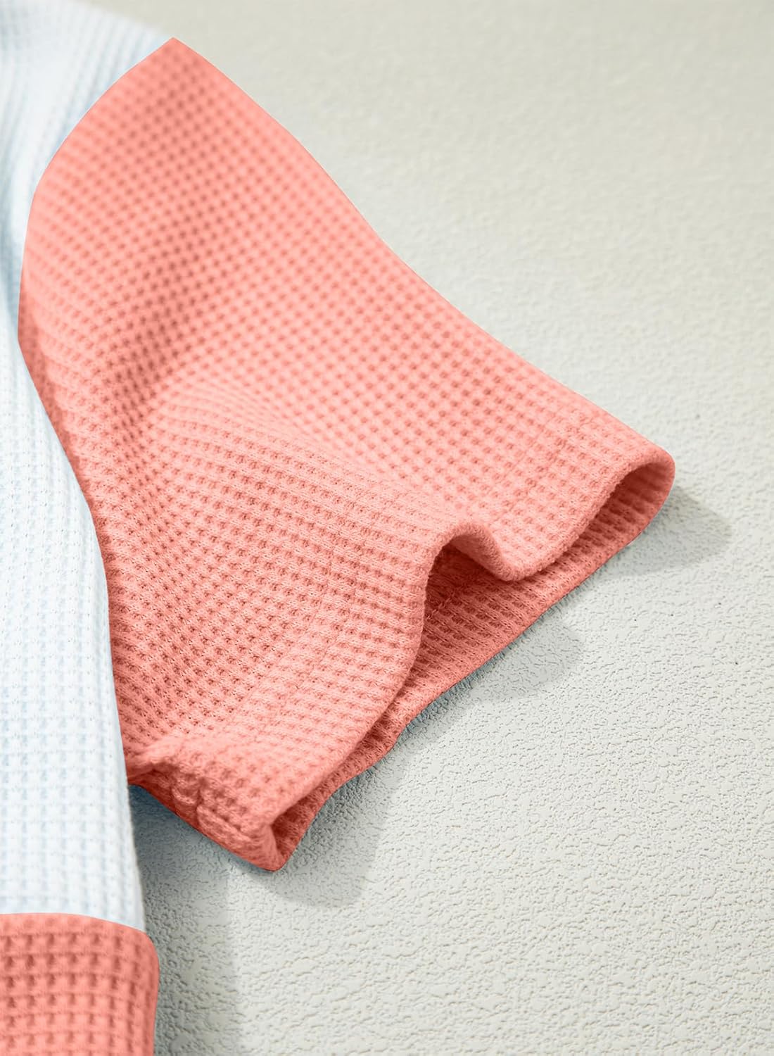 blibean Girls Summer Clothes Sets Kids Waffle Colorblock Outfits Size 6-15 Years - Image 9