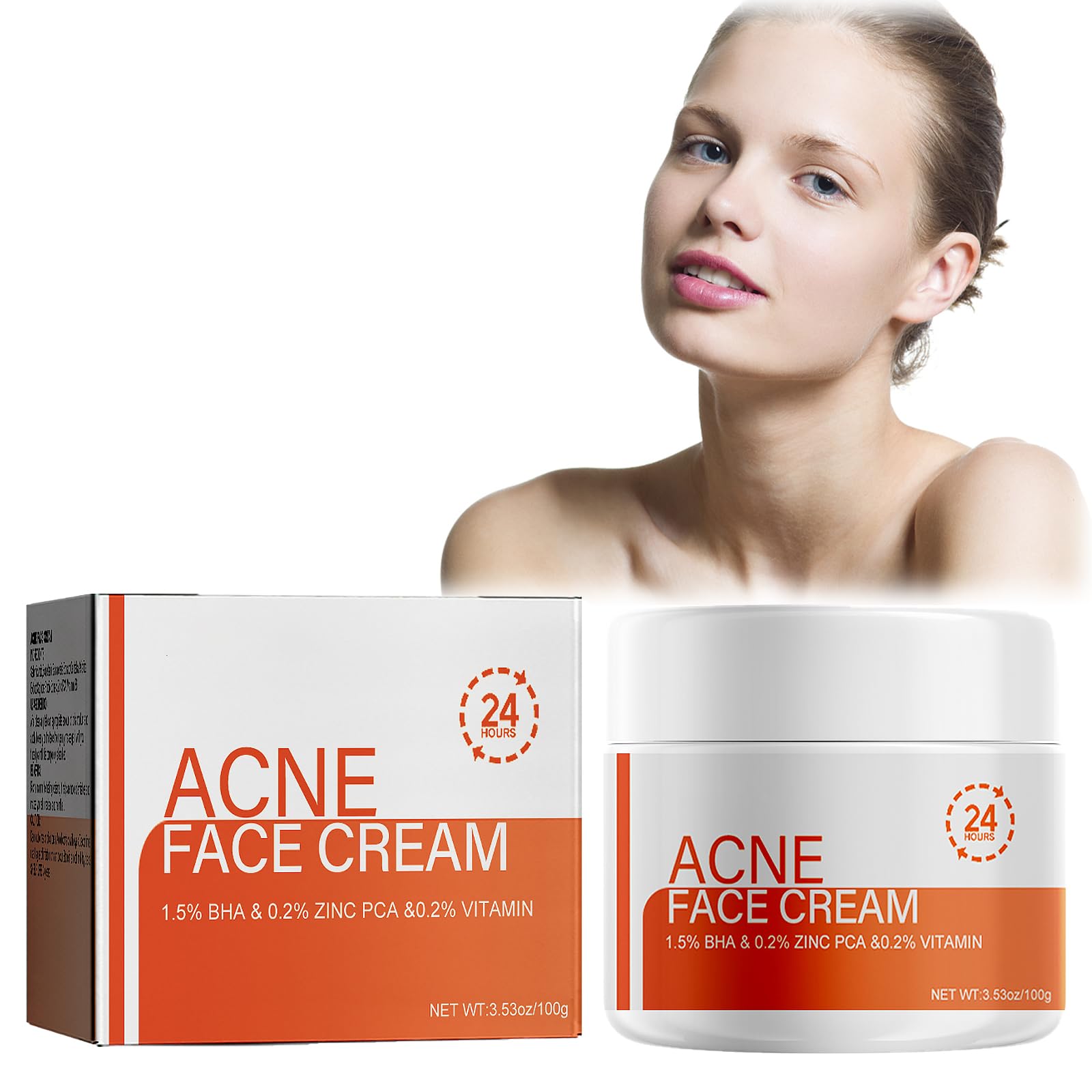 Mascarilla De Ácido Salicílico, Crema Facial Para El Acné Con Bha, Zinc Pca, Vitamina, Mascarilla Limpiadora De Poros, No Es Necesario Lavar, Atenuar Las Marcas De Acné Y Reducir Los Poros, 100g