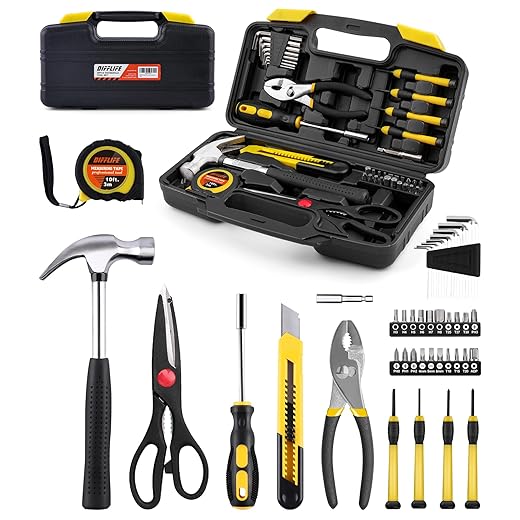 40-Piece Tool Set - General Household Hand Tool Kit with Plastic Toolbox Storage Case…