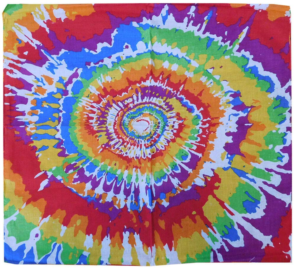 Let it Fly Rainbow Tie Dye Spiral Multi-Color 22