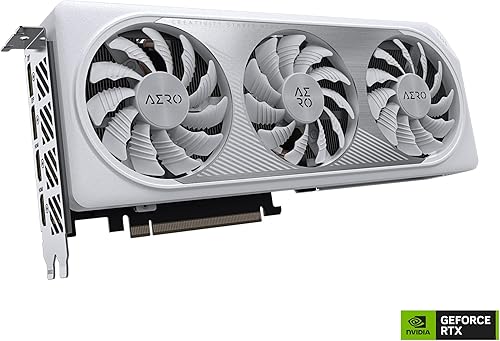 Miniatura 3 de Gigabyte Tarjeta gráfica GV-N406TAERO OC-8GD GeForce RTX 4060 Ti AERO OC 8G, 3 ventiladores WINDFORCE, 8 GB 128 bits GDDR6, tarjeta de video