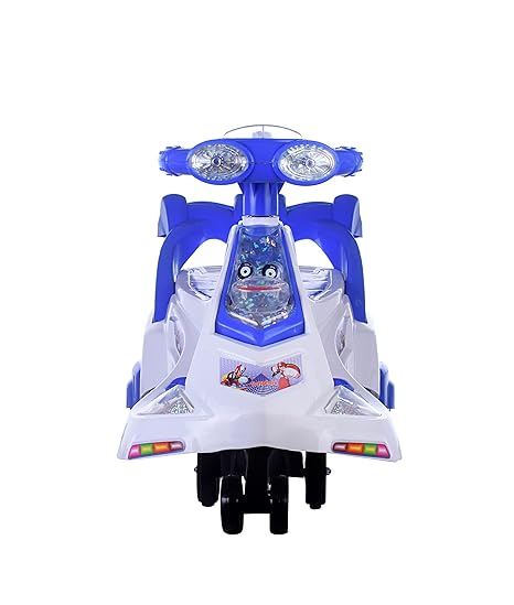 Transformer Magic Swing Car/Toy Ride Car/Twister Magic Car Tricycle |Strong & Durable Swing Car Ride on Musical | ISI Certified as per International Standards (Blue)